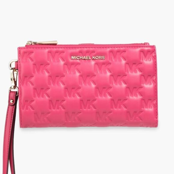 Michael Kors Logo Embossed Faux Leather Wallet - Picture 5 of 11